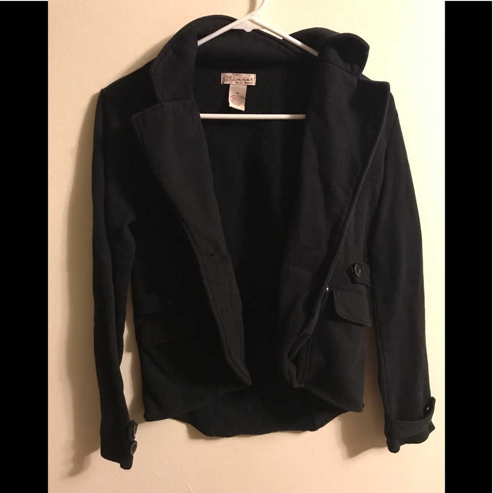 Glimmer By J.J. Basics Button-down Jacket